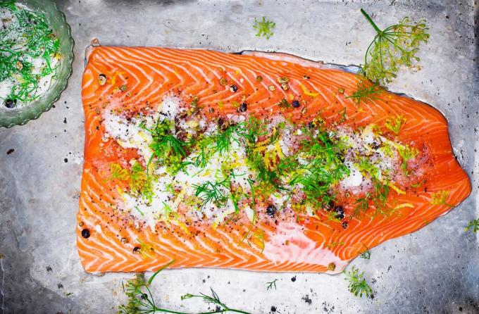 Gravlax ar degvīnu