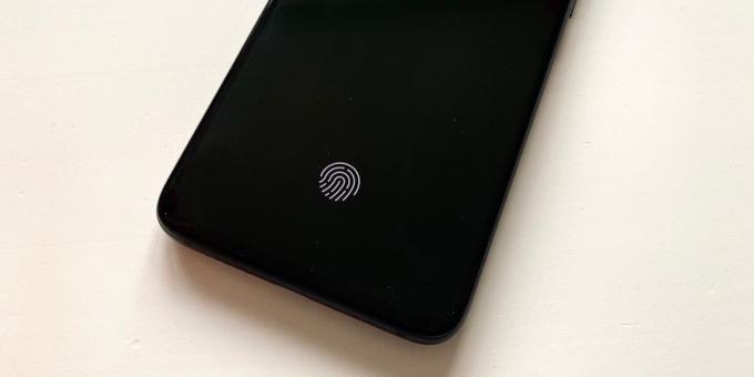 Xiaomi Mi 9 Lite: pirkstu nospiedumu sensors