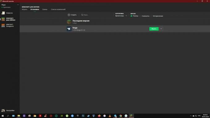 Savienojiet Forge ar Minecraft