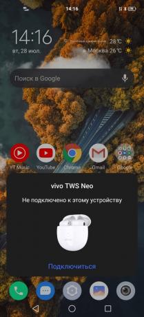 Vivo TWS Neo: savienojamība un savienojamība