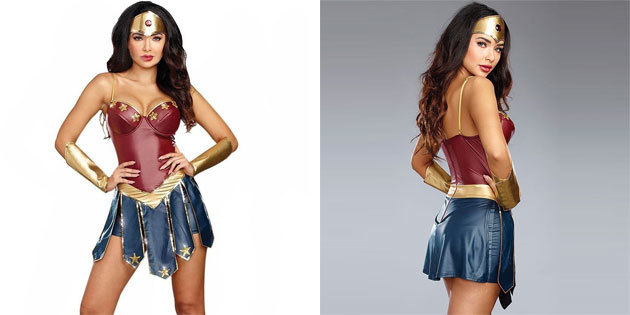 Wonder Woman kostīms uz Halloween