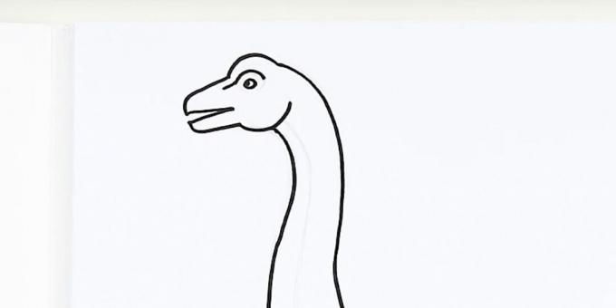 Uzzīmē dinozauru galvu