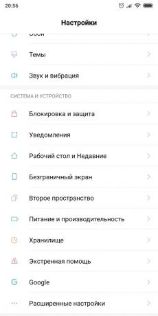 Profils Android OS: Setup