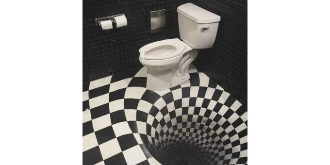 tualete dizains: 3D-Wallpaper