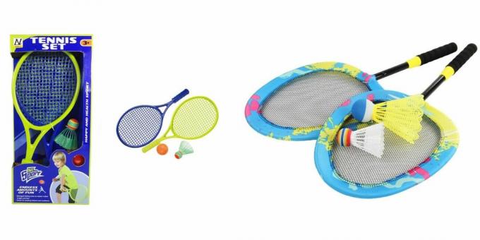 Ko dāvināt 5 gadus vecai meitenei dzimšanas dienā: badmintons
