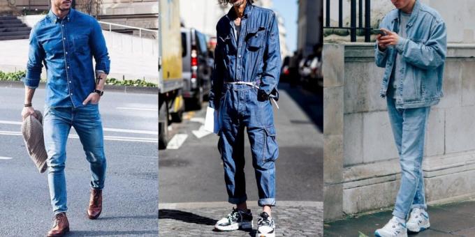 Modes vīriešiem: uzvalki džinsi