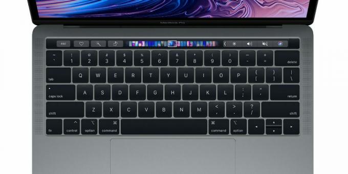 Skārienjosla operētājsistēmā MacBook Pro 13 ″