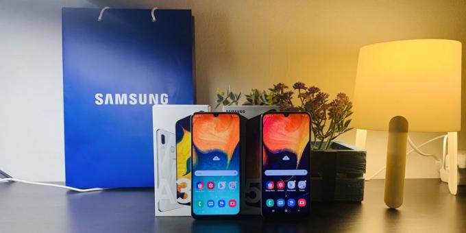 Samsung Galaxy A30 un Samsung Galaxy A50: izskats