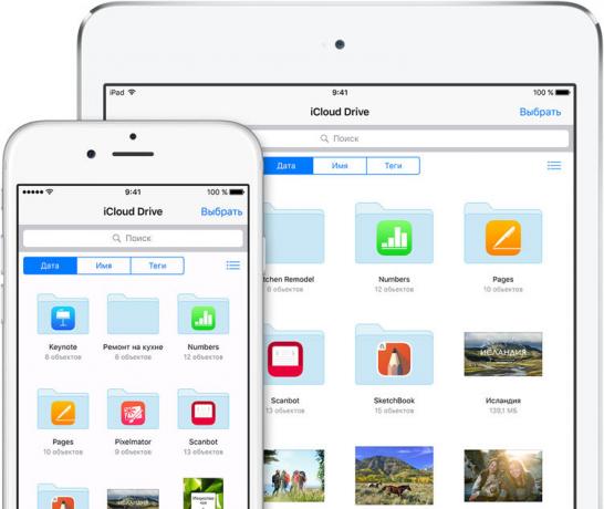 Uzsākt iCloud Drive no sākuma ekrāna iOS 9