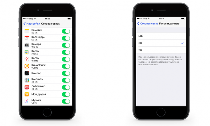 Kā ietaupīt uz mobilo datu satiksmes iPhone ar iOS 9. atslēga pieteikumu