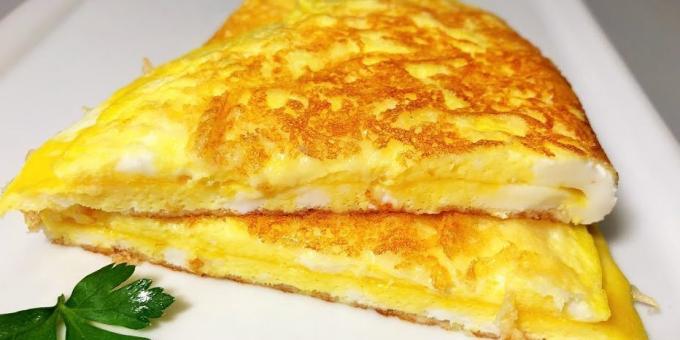 Ātrās brokastis: Olu kultenis ar kraukšķīgu siera garoziņu