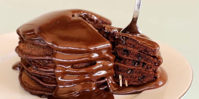 Kā pagatavot šokolādes pankūkas: recepti