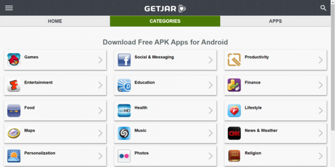 Kur lejupielādēt Android lietotnes: GetJar