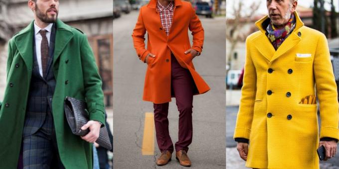 Vasaras izpārdošana apģērbu un apavu vīriešiem iekrāsots Coat