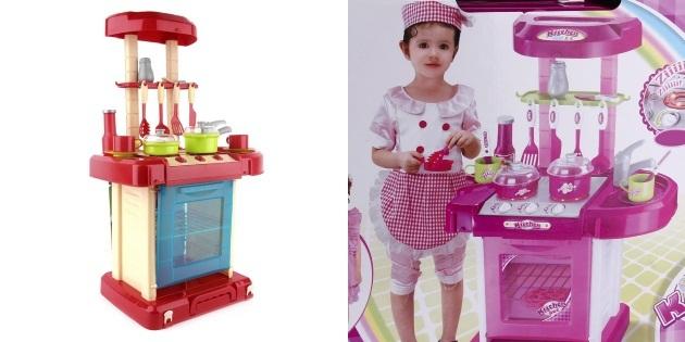 Ko dod meiteni par jauno gadu: virtuves iekārta ar plīti