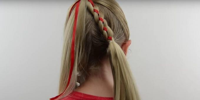 Jaunas frizūras meitenēm: savienot šo lentu ar viņas matiem