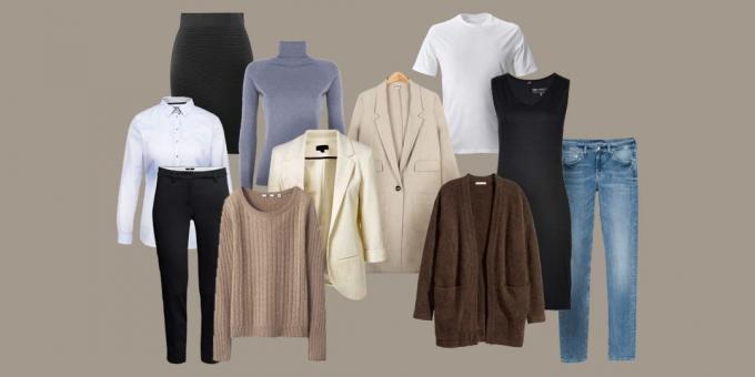 Kā savākt pamata garderobi: detalizētu kontrolsarakstu sievietēm un vīriešiem