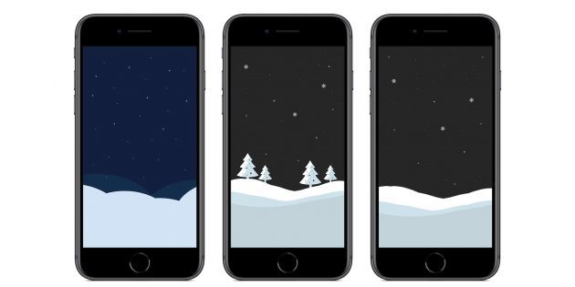 Oriģinālais iPhone tapeti: Ziemassvētku noskaņojumu