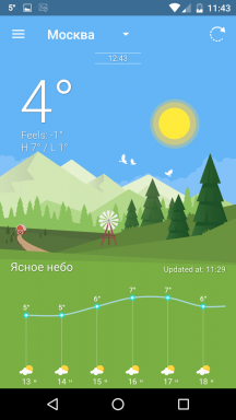 Laika Wiz - viena no skaistākajām laika app Android