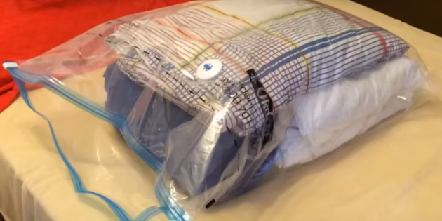 Bagāžas iesaiņošana: vakuuma maisi