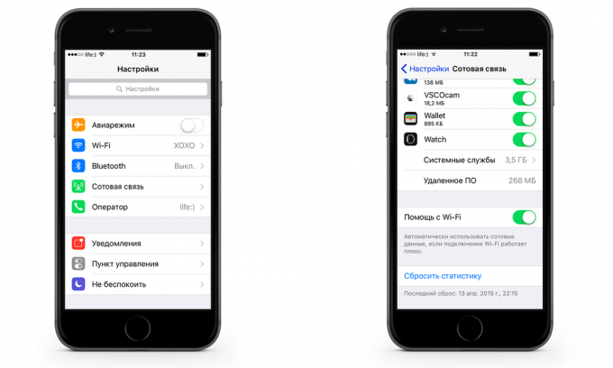 Kā ietaupīt uz mobilo datu satiksmes iPhone ar iOS 9. Izslēdziet Wi-Fi Assist