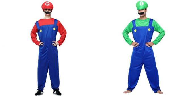 Ziemassvētku tērpi pieaugušajiem: Mario
