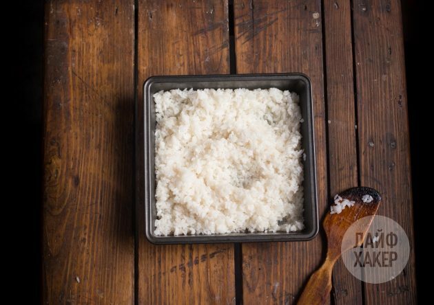Sagatavojiet rīsus sushirrito