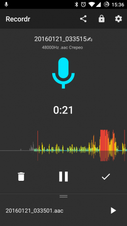 Augstas kvalitātes balss ierakstītājs Android