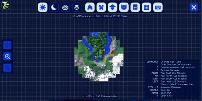 Modes Minecraft: JourneyMap