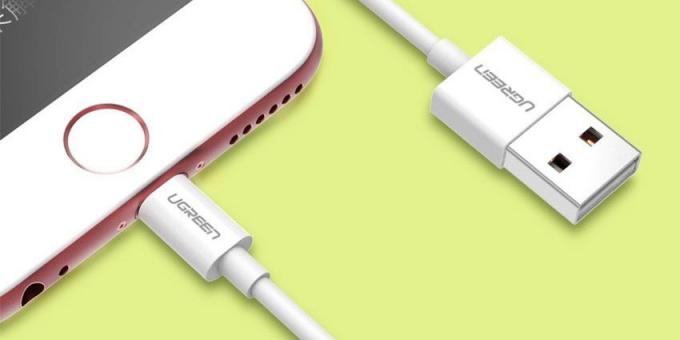 Uzlādes iPhone no Ķīnas: Ugreen Lightning Cable