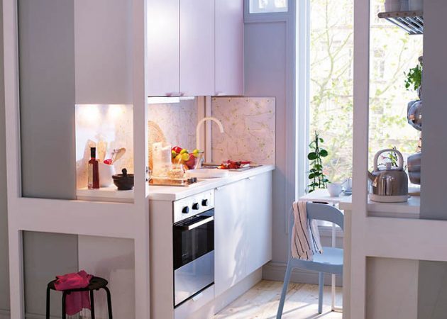 Mazā virtuves dizains: krāsa