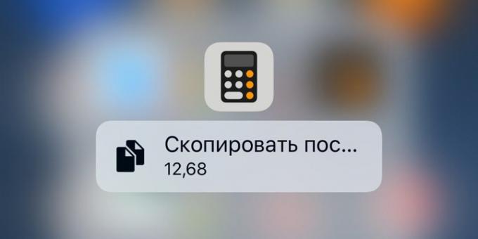 iPhone kalkulators uz multitasking ekrāna
