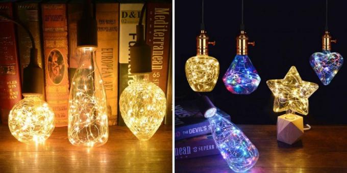 dekoratīvie lampas