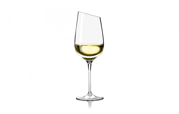 Baltais vīns stikla Riesling