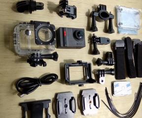 Rīcības Camera Elephone Ele Cam Explorer Pro: fotogrāfijas un video pienācīgas kvalitātes par 92 $