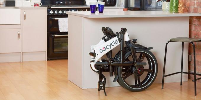 Gocycle GX Folding elektriskais velosipēds neaizņems daudz vietas