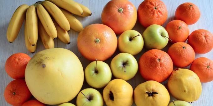 Pušķis augļu ar savām rokām: izvēlēties augļi