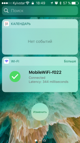 Wi-Fi Widget: ping tests