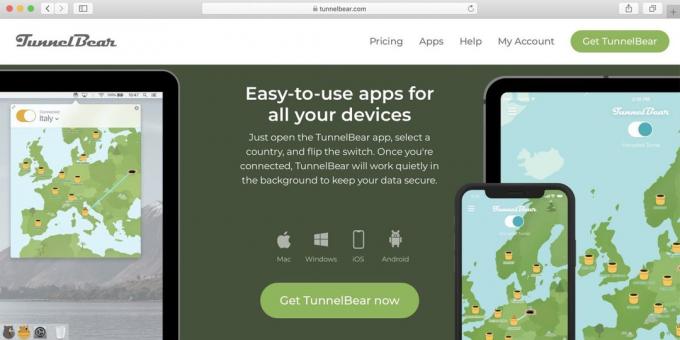 Best Free VPN PC, Android, iPhone - TunnelBear