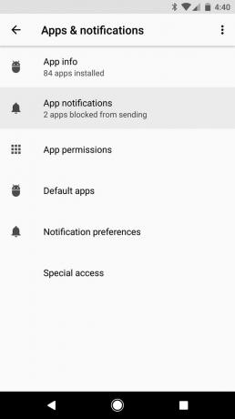 Android O: nelasīts paziņojums