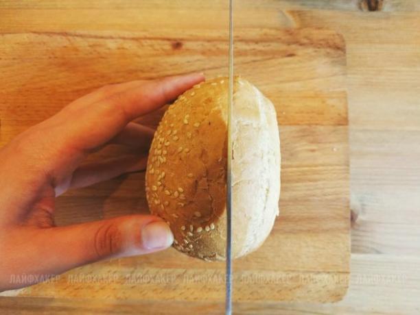 Apliets Džo Burgers: sagriez maizītes
