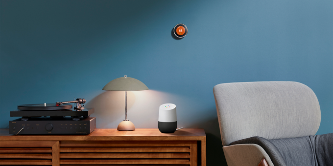 Google ierīces: Nest Learning Thermostat viedais termostats