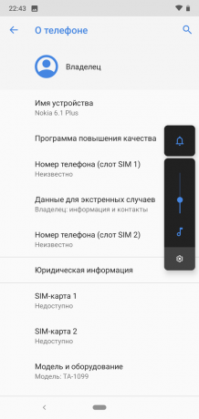 Pārskatiet Nokia 6.1 Plus: Sistēmas informācija