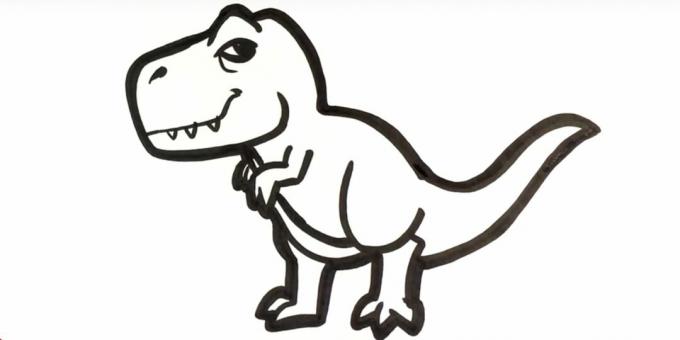 Kā uzzīmēt Tyrannosaurus