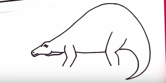 Kā uzzīmēt Stegosaurus: pievienojiet muguru un asti
