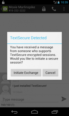 TextSecure sūta šifrētu SMS-ki
