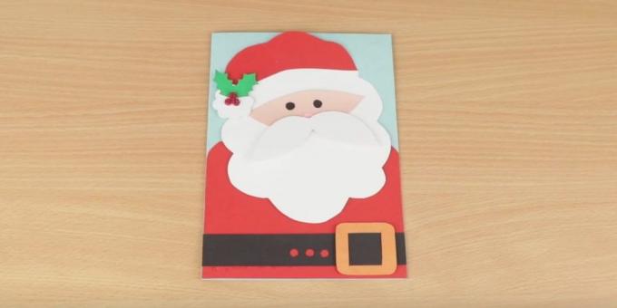 Ziemassvētku kartiņu ar Santa Claus