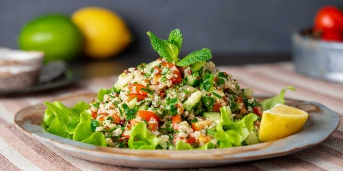 Kvinojas tabbouleh salāti