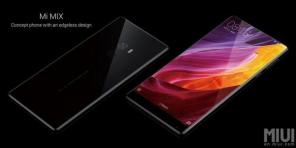 Xiaomi atklāta Mi Mix - viedtālrunis ar keramikas ķermeni un bezrāmju displeju