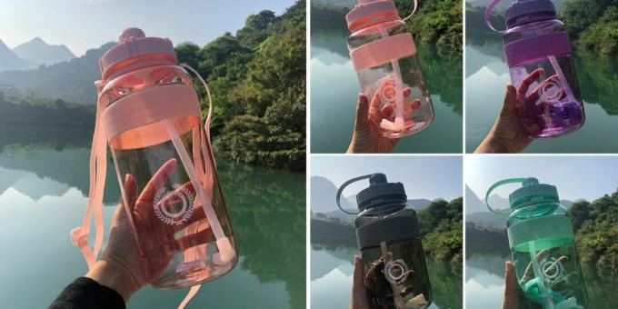 Ūdens pudele ar salmiņu